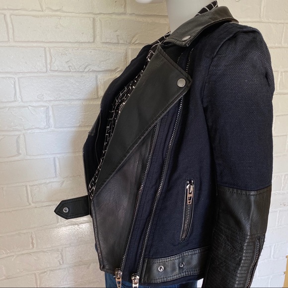 *Blank NYC Canvas Jacket with Leather Accents - Picture 12 of 16